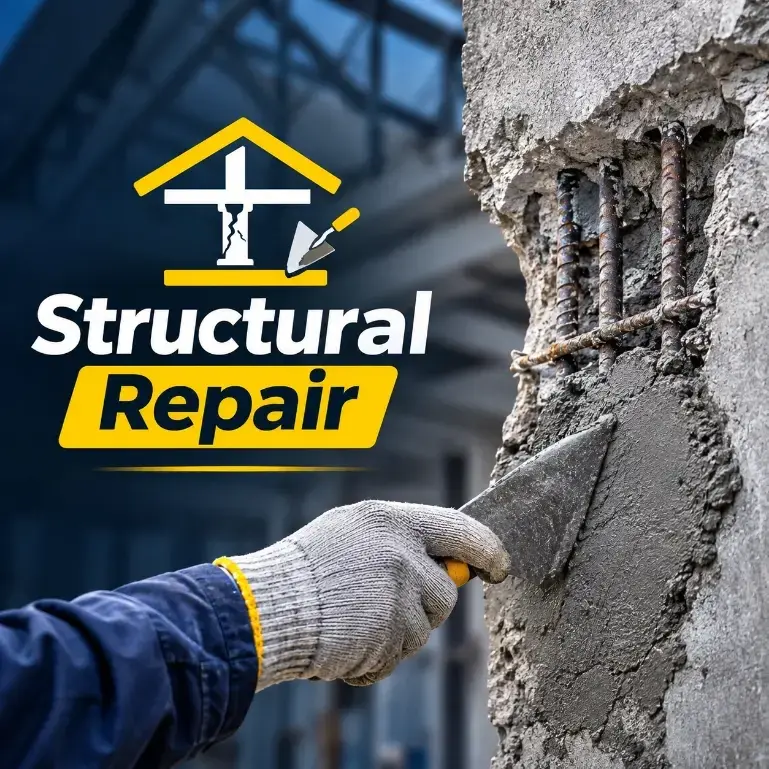 Crawl space structural repair contractor reinforcing support beams in a Charleston, SC home